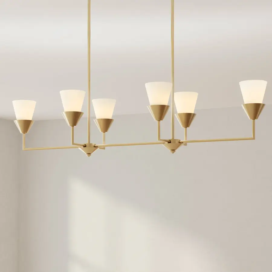 Pinellas Six-Light Linear Chandelier - Image 2