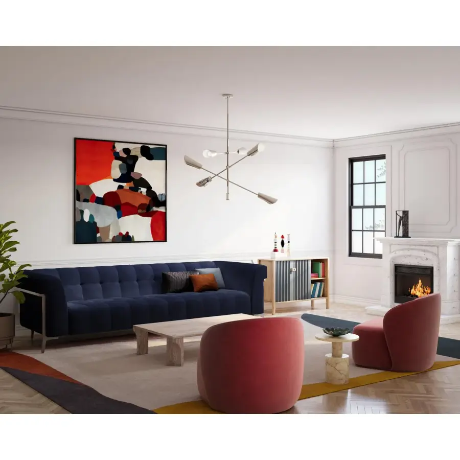 Modern Six-Light Chandelier with Clean Lines and Versatile Appeal - Image 4