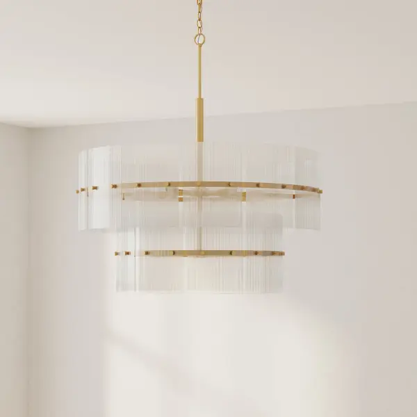 The Seville Collection brings sophisticated transitional style with its nine-light design and warm Soft Gold finish. Perfect for creating a grand focal point in dining rooms and large spaces while maintaining versatility.