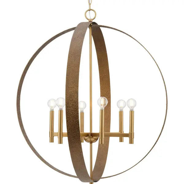 Sophisticated Six-Light Pendant Blends Rustic Charm with Modern Elegance - Image 2
