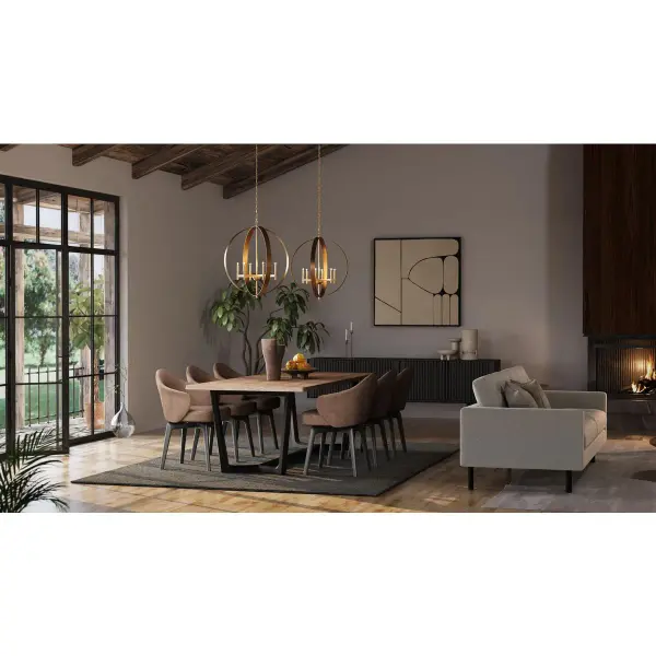 Sophisticated Six-Light Pendant Blends Rustic Charm with Modern Elegance - Image 4