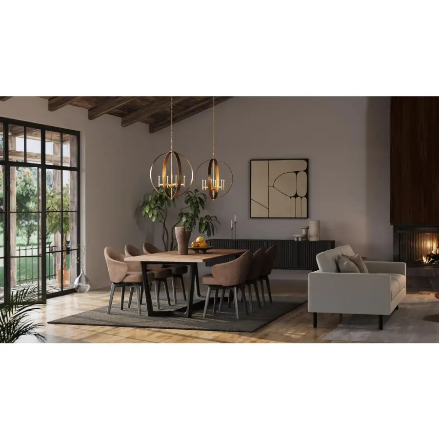 Sophisticated Six-Light Pendant Blends Rustic Charm with Modern Elegance - Image 4