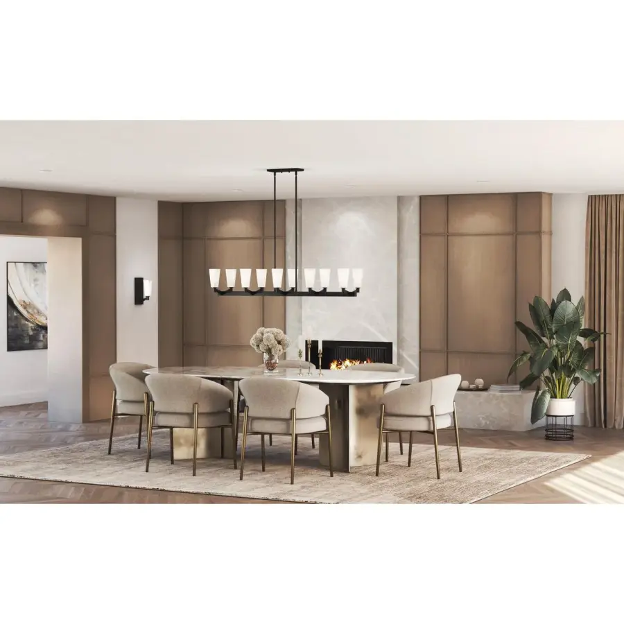 Tosca Collection Ten-Light Linear Chandelier - Image 3