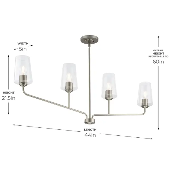 Celino Four-Light Chandelier - Image 6