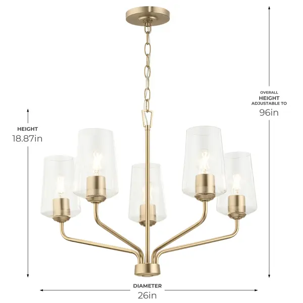 Celino Five-Light Chandelier - Image 22
