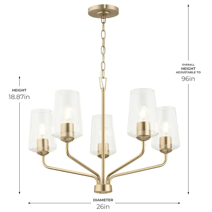 Celino Five-Light Chandelier - Image 22