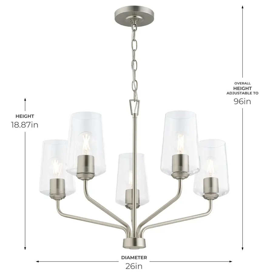 Celino Five-Light Chandelier - Image 7