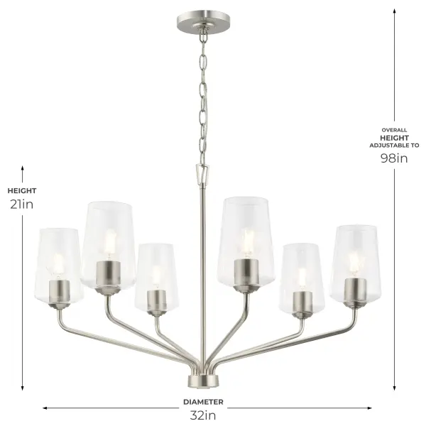 Celino Six-Light Chandelier - Image 4