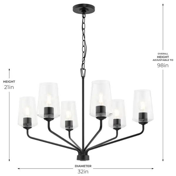 Celino Six-Light Chandelier - Image 9
