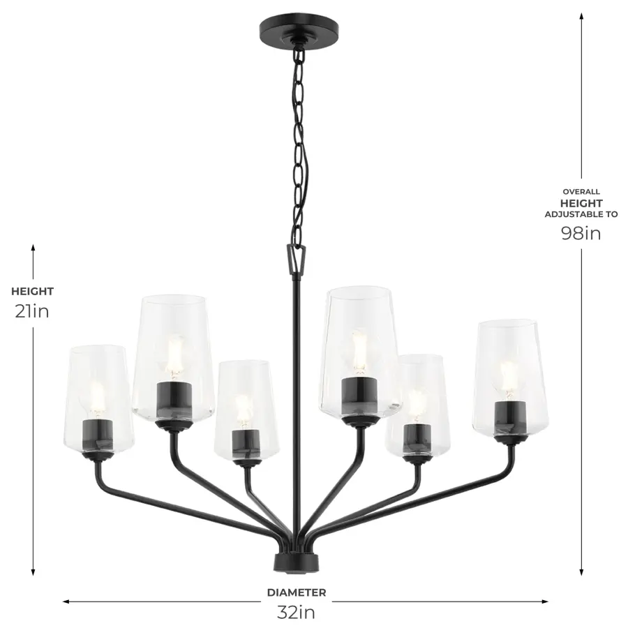 Celino Six-Light Chandelier - Image 9
