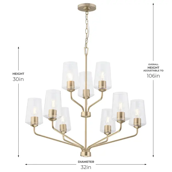 Celino Nine-Light Chandelier - Image 18