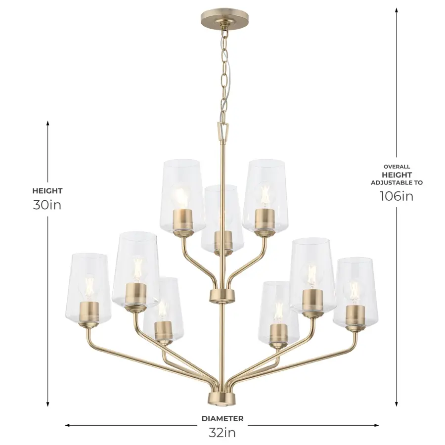 Celino Nine-Light Chandelier - Image 18