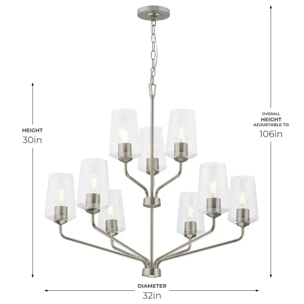 Celino Nine-Light Chandelier - Image 6