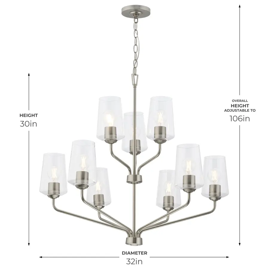 Celino Nine-Light Chandelier - Image 6