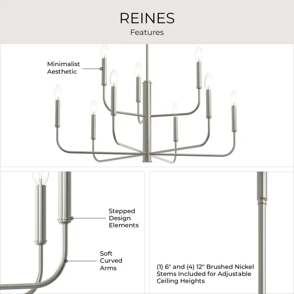 Reines Nine-Light Chandelier - Image 11
