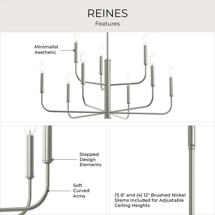 Reines Nine-Light Chandelier - Image 11