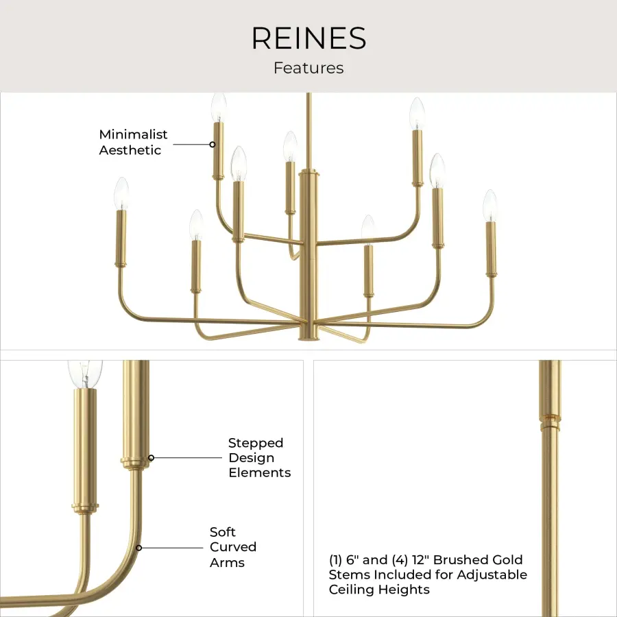 Reines Nine-Light Chandelier - Image 18