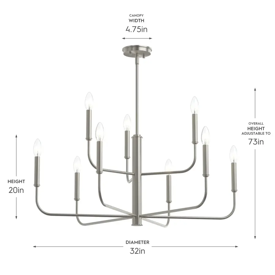 Reines Nine-Light Chandelier - Image 10