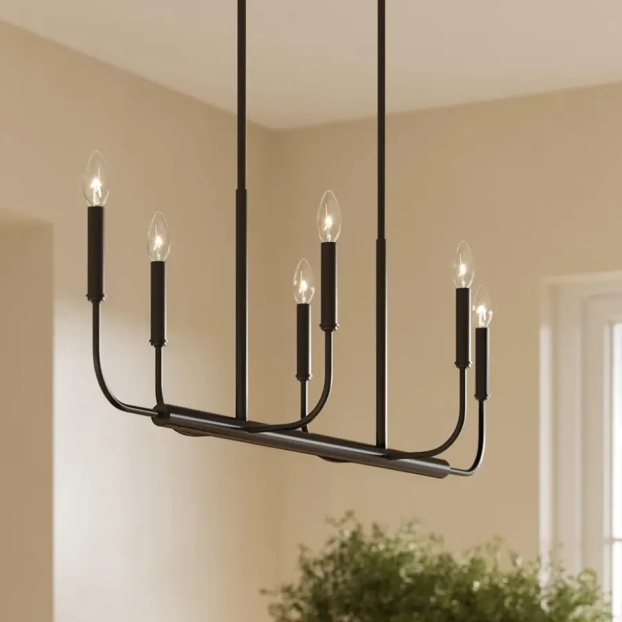 Reines Four-Light Linear Chandelier - Image 9