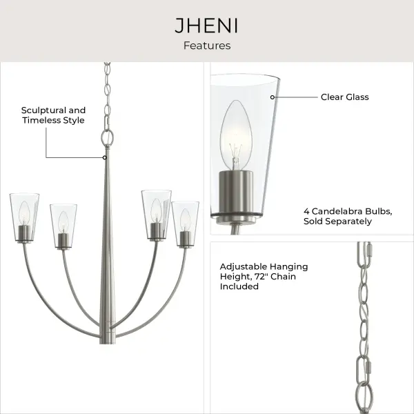 Jheni Four-Light Chandelier - Image 15