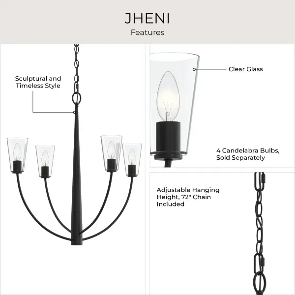 Jheni Four-Light Chandelier - Image 24