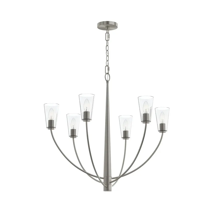 Modern Transitional Elegance with Six-Light Brilliance - Image 1
