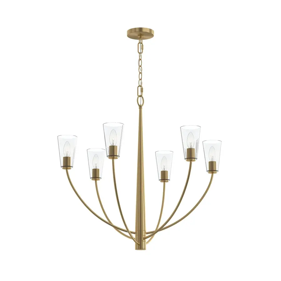 Modern Transitional Elegance with Six-Light Brilliance - Image 3