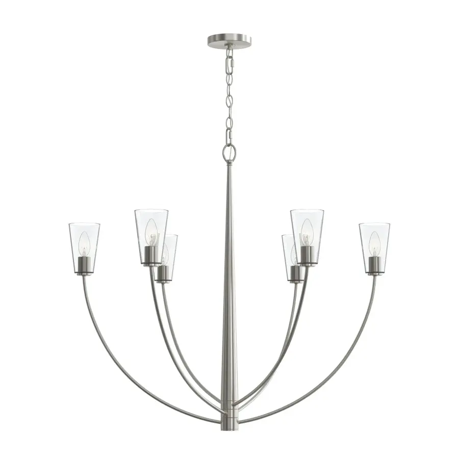 Jheni Six-Light Chandelier - Image 6