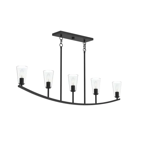 Sleek Five-Light Linear Design Perfect for Modern Dining Spaces - Image 3
