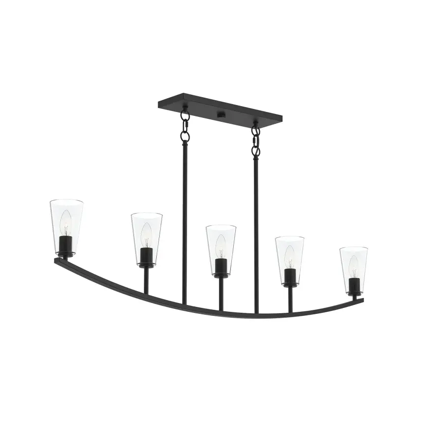 Sleek Five-Light Linear Design Perfect for Modern Dining Spaces - Image 3