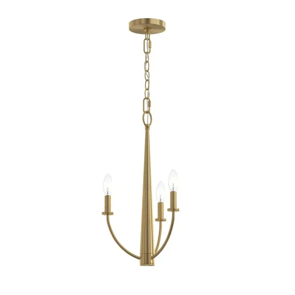 Versatile Three-Light Chandelier with Modern Transitional Appeal - Image 3