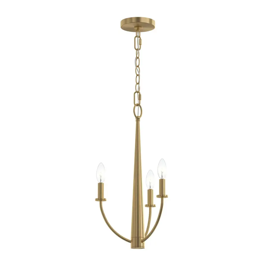 Versatile Three-Light Chandelier with Modern Transitional Appeal - Image 3