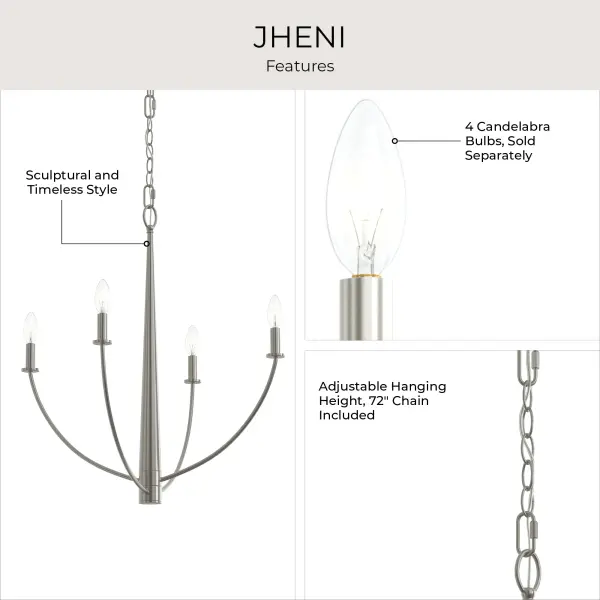 Jheni Four-Light Chandelier - Image 14