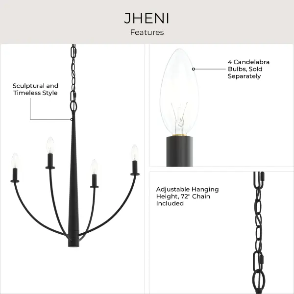 Jheni Four-Light Chandelier - Image 23