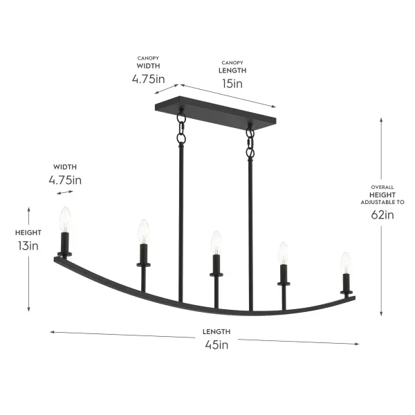Jheni Five-Light Chandelier - Image 4