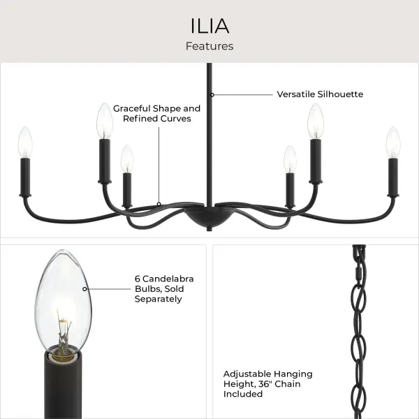 Ilia Six-Light Chandelier - Image 14