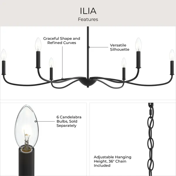 Ilia Six-Light Chandelier - Image 13