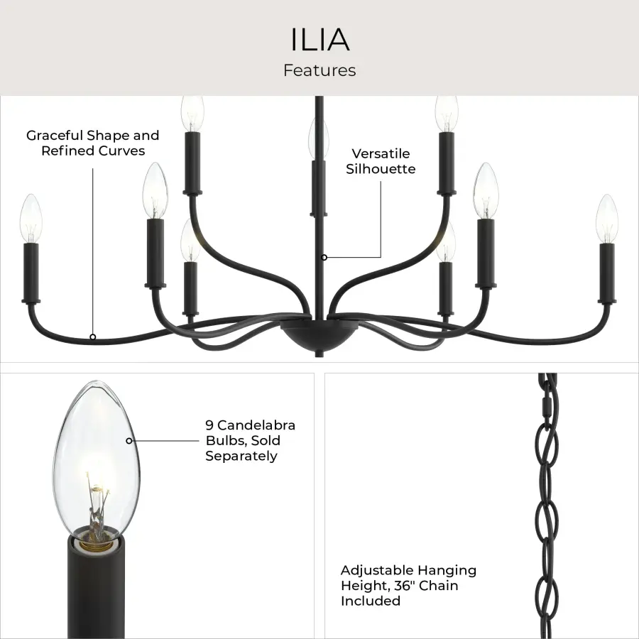 Ilia Nine-Light Chandelier - Image 12