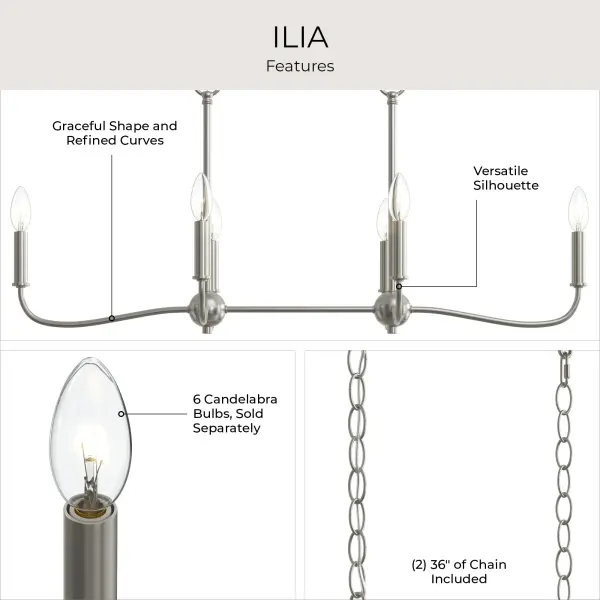 Ilia Six-Light Chandelier - Image 15