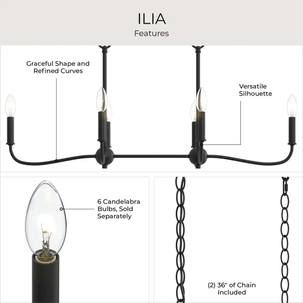 Ilia Six-Light Chandelier - Image 24