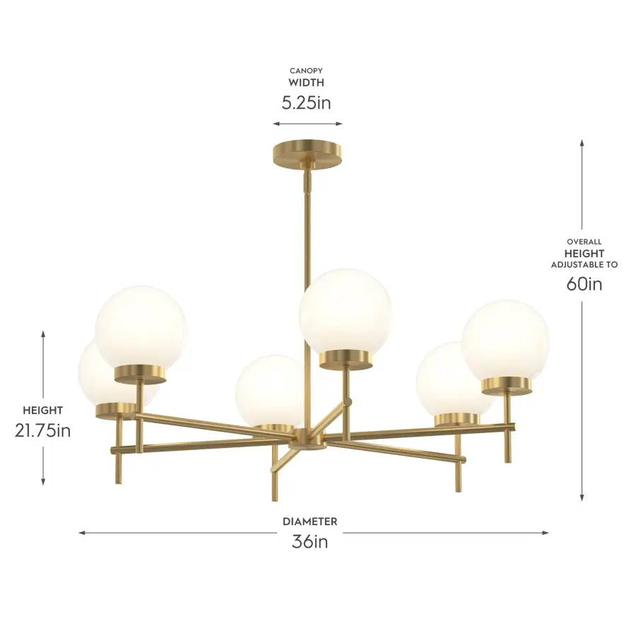Rigsby Six-Light Chandelier - Image 11