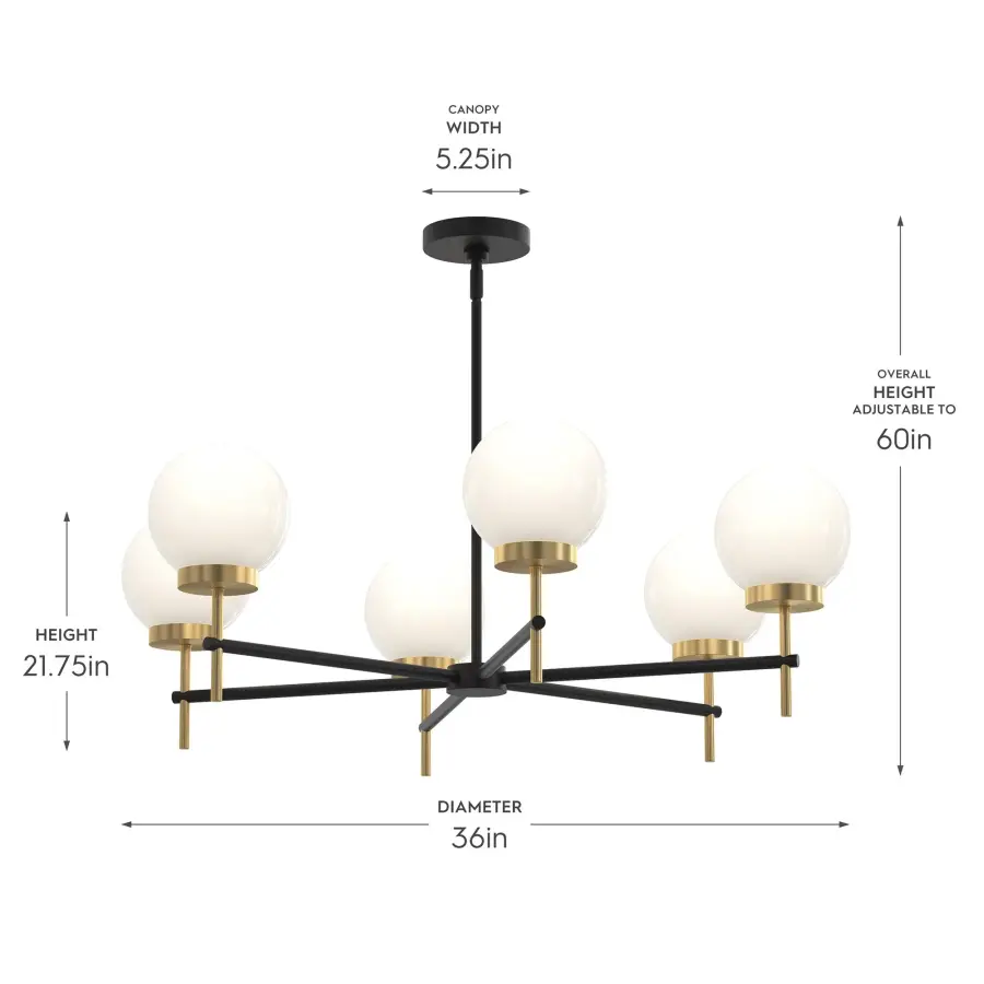 Rigsby Six-Light Chandelier - Image 19