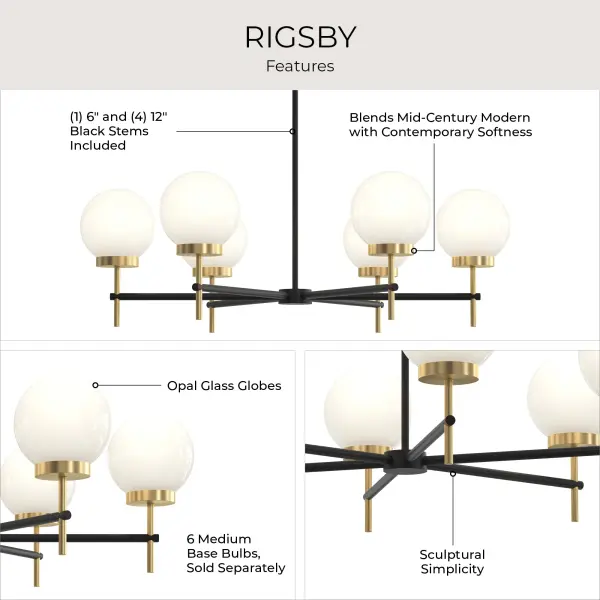 Rigsby Six-Light Chandelier - Image 24