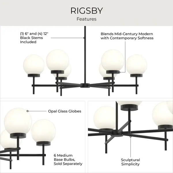 Rigsby Six-Light Chandelier - Image 8