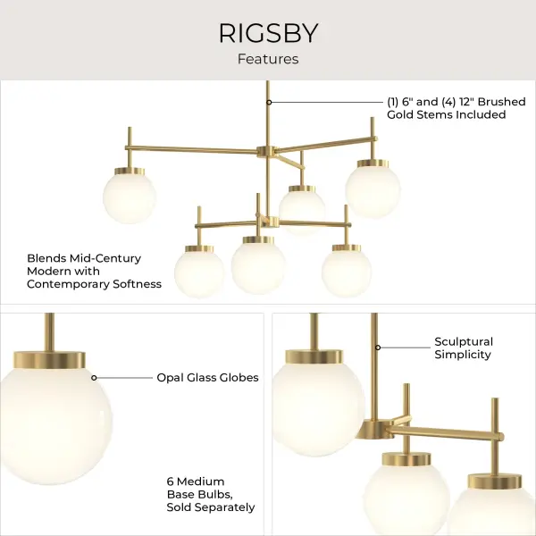 Rigsby Six-Light Chandelier - Image 11