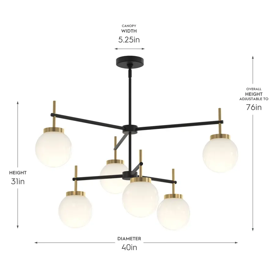 Rigsby Six-Light Chandelier - Image 17