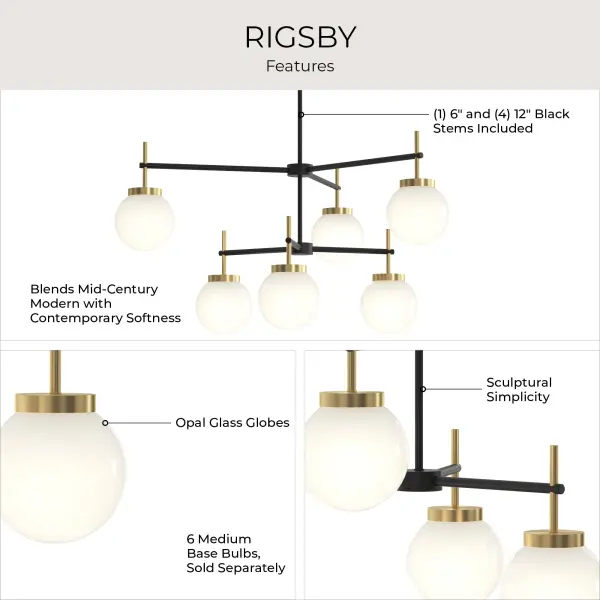 Rigsby Six-Light Chandelier - Image 18