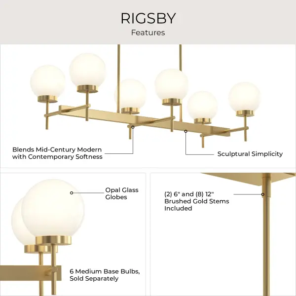 Rigsby Six-Light Chandelier - Image 14