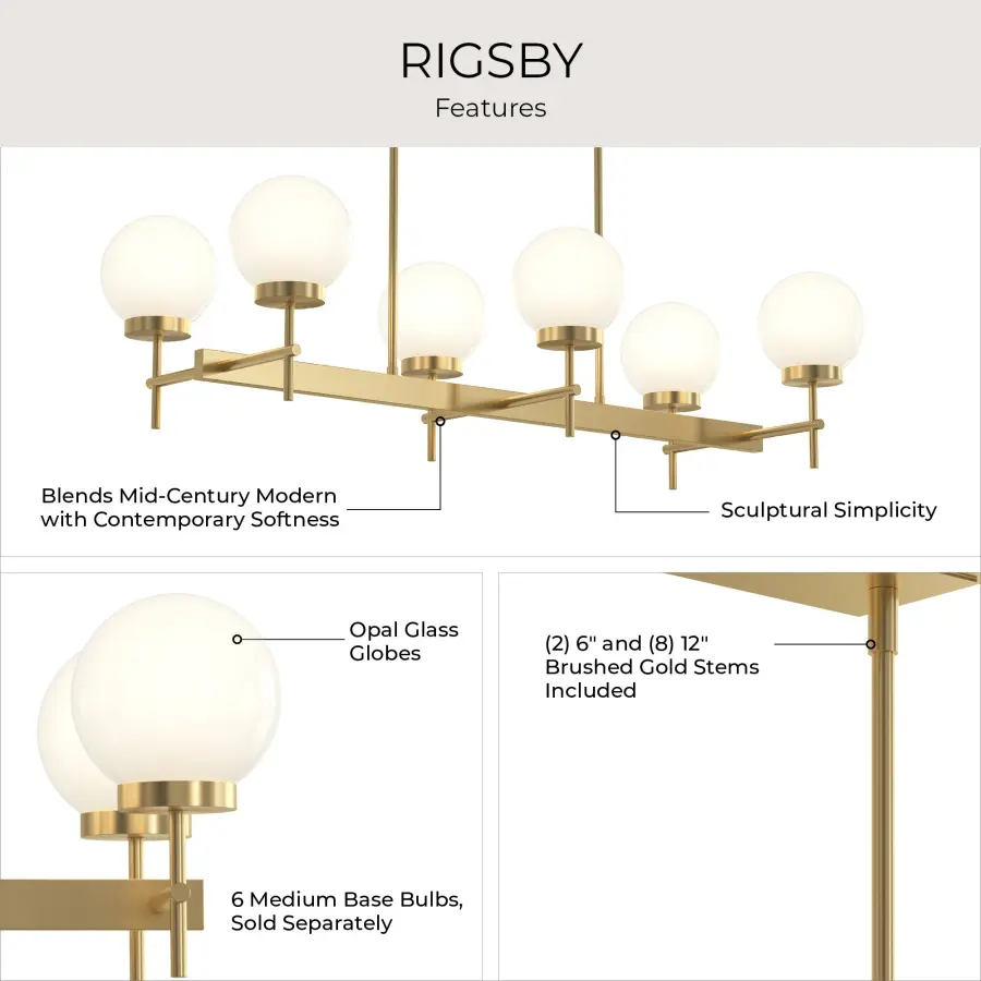 Rigsby Six-Light Chandelier - Image 14