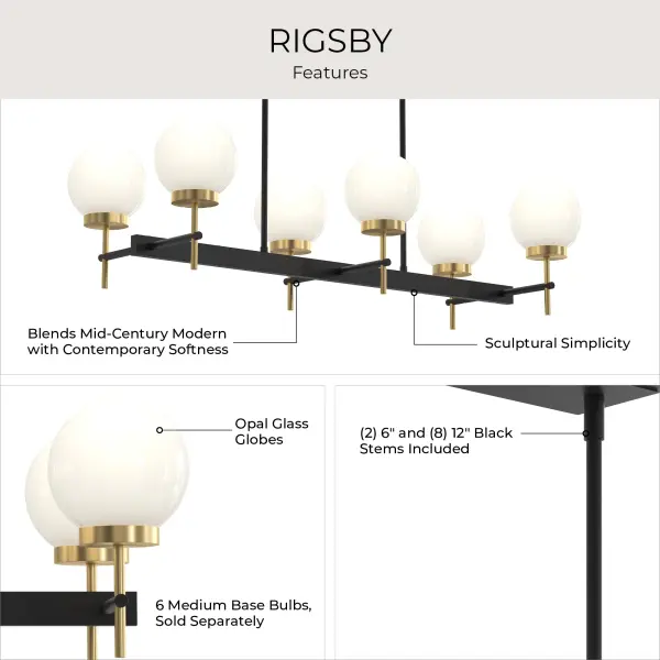 Rigsby Six-Light Chandelier - Image 23